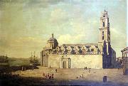 Dominic Serres The Cathedral at Havana, August-September 1762 Spain oil painting artist